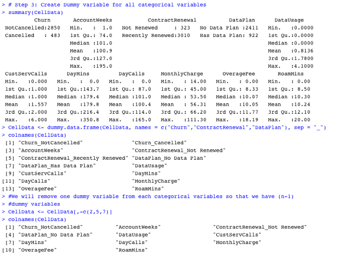 Creating Dummy Variables