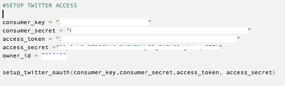 Setting up Twitter Authentication