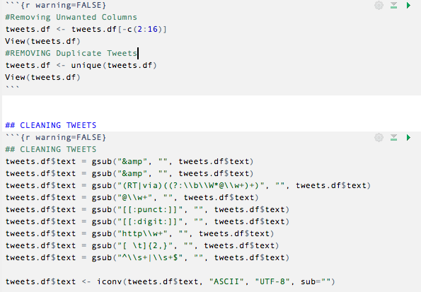 Cleaning the Extracted Data